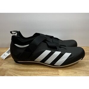 Adidas The Indoor Cycling‎ Bike Shoes Men's 10 Black 3-Bolt GX6544